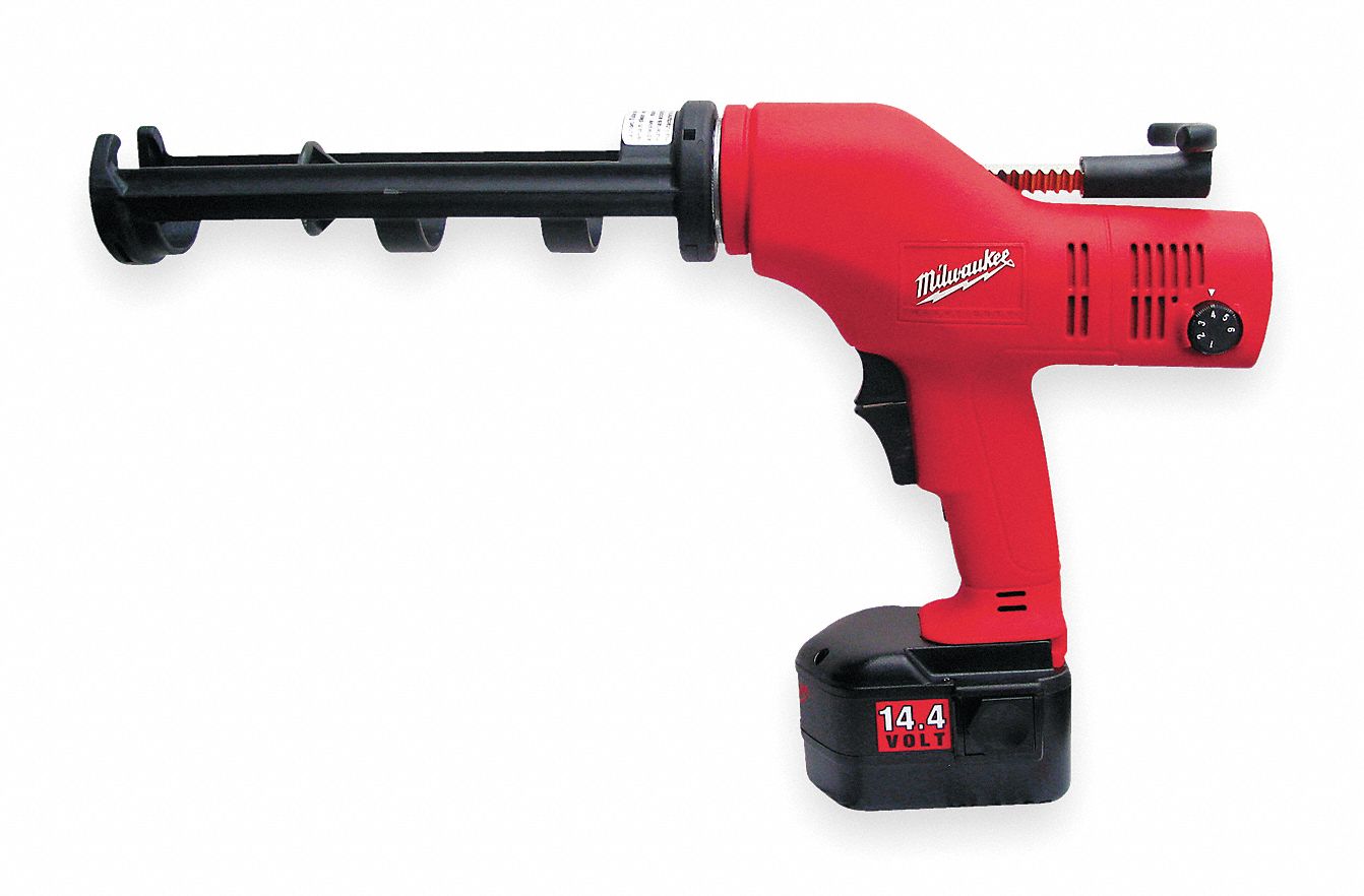 MILWAUKEE Cordless Caulk Gun Kit, 14.4 V, Battery Included, 10 oz Capacity 2VJ51656221