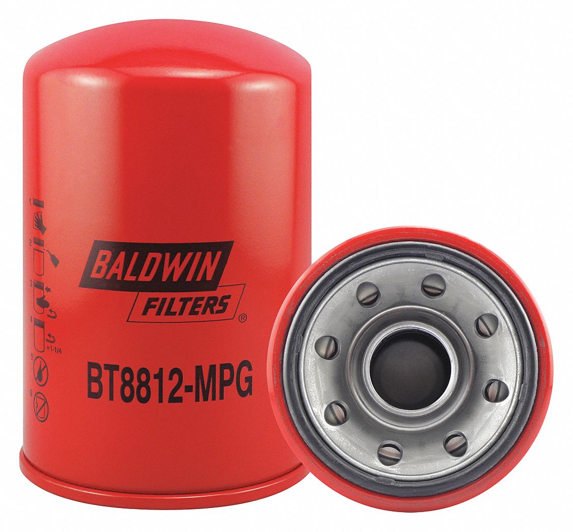 BALDWIN FILTERS, Hydraulic Fluid, 1 1/2"16 Thread Size, Hydraulic Filter 2VMG9BT8812MPG
