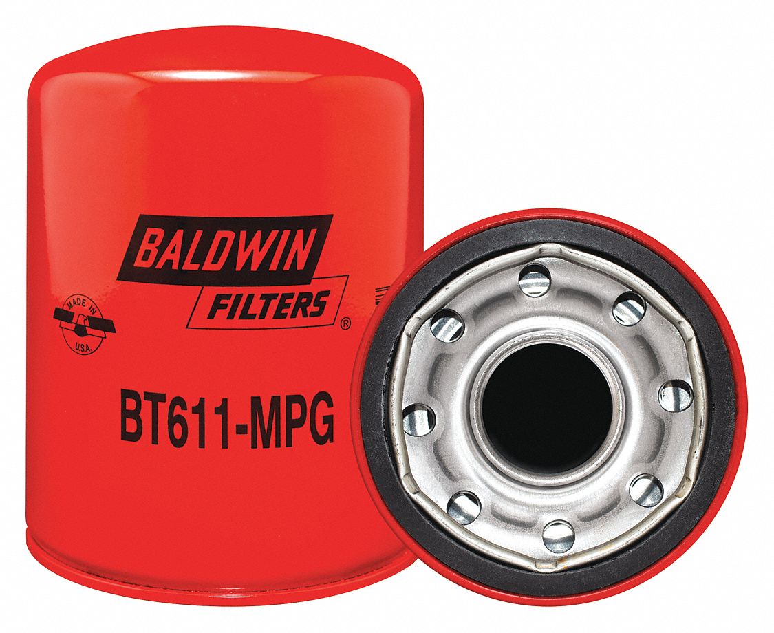 BALDWIN FILTERS, 11/4" Thread Size Automotive Filters, 6 9/32 in Lg