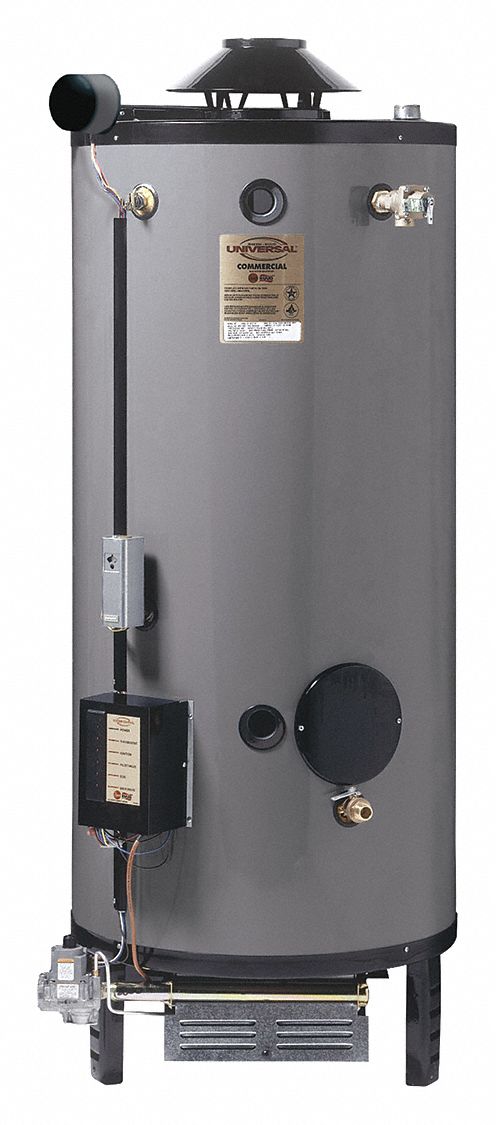 RHEEMRUUD Commercial Gas Water Heater, 91.0 gal. Tank Capacity