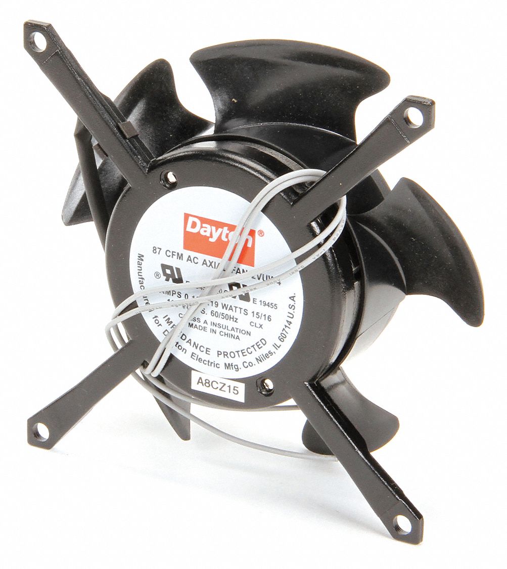DAYTON, 4 7/16 in Ht, 1 1/2 in Dp, Standard Skeleton Axial Fan 2VUW4