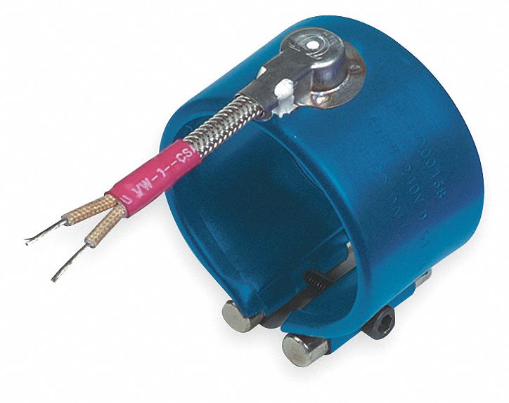 TEMPCO Band Heater, 1,400 °F, 240V AC, Watts 450 W, Inside Dia. 1 1/2