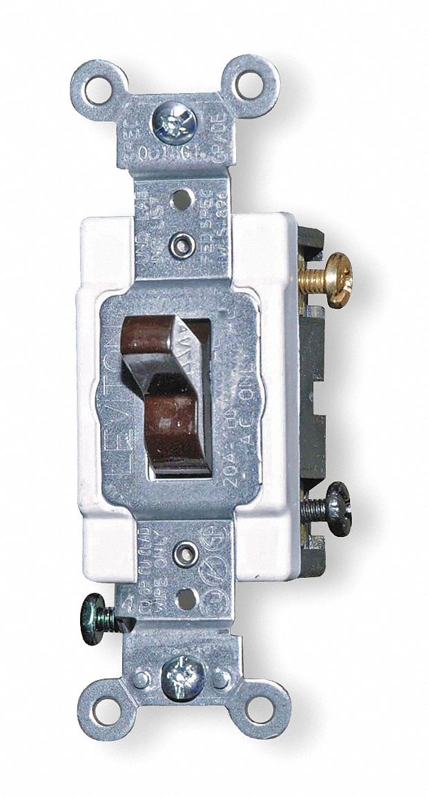 LEVITON Wall Switch, 3-Way, Maintained, Toggle - 2WEX3|CS320-2 - Grainger