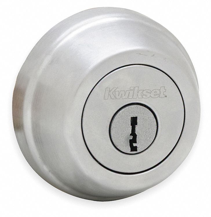 KWIKSET Deadbolt 2, Brass, Kwikset KW1, Master, ANSI A156.5