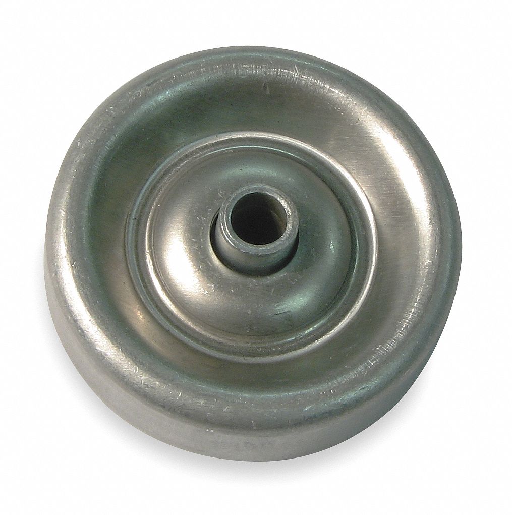 ASHLAND CONVEYOR Skate Wheel, Steel, Galvanized, 1 15/16 in Wheel
