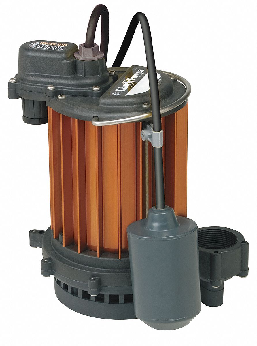 Submersible Sump Pump, 1/3 HP Grainger