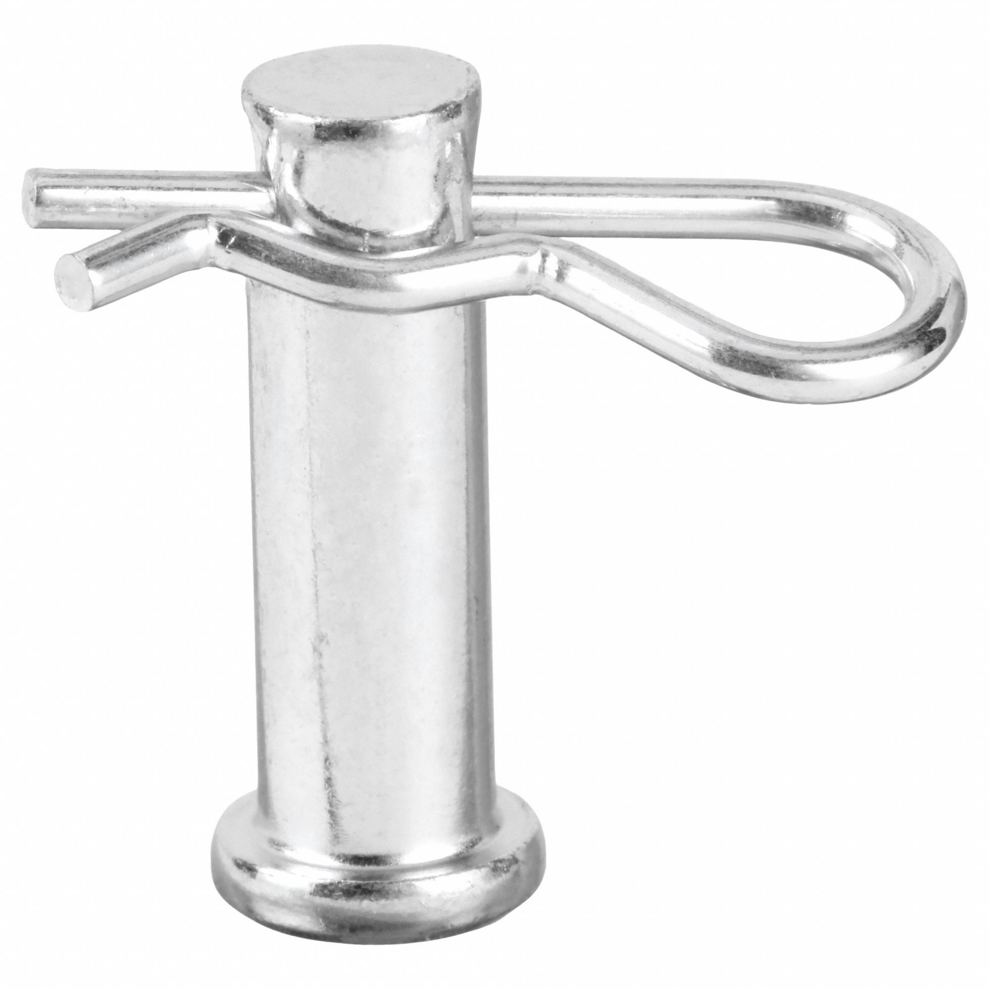 Inch, 5/16 in Pin Dia, Clevis Pin,1 in L,Steel 0.313in dia,PK10 2XAR4WWGCLPZBP054 Grainger