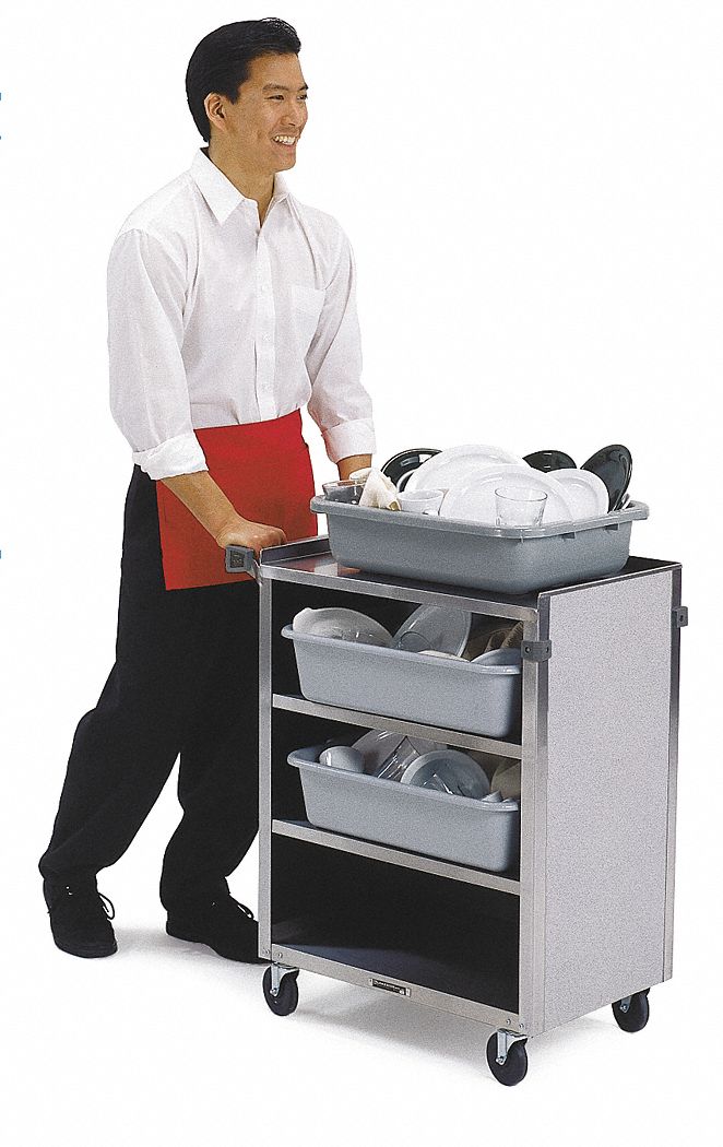 LAKESIDE Bussing Cart 300 lb Load Capacity, 32 3/4 in Overall Ht, 75