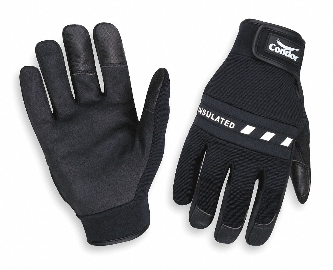 CONDOR Cold Protection Gloves, S, Black, PR 2XRT92XRT9 Grainger