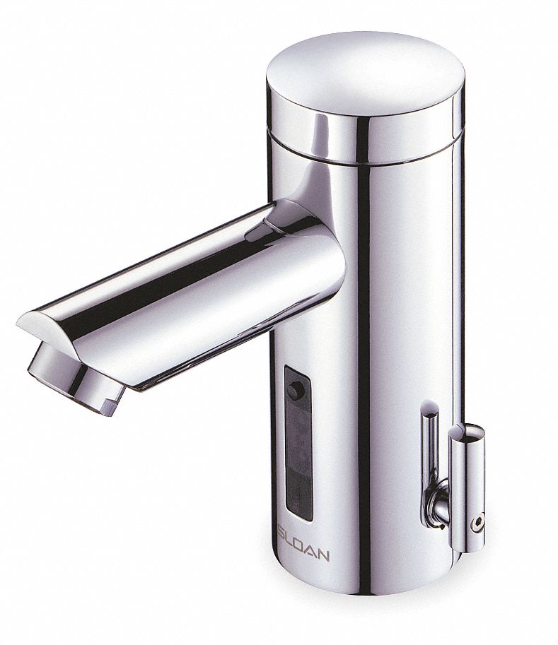 SLOAN Chrome, Straight, Bathroom Sink Faucet, Motion Sensor Faucet