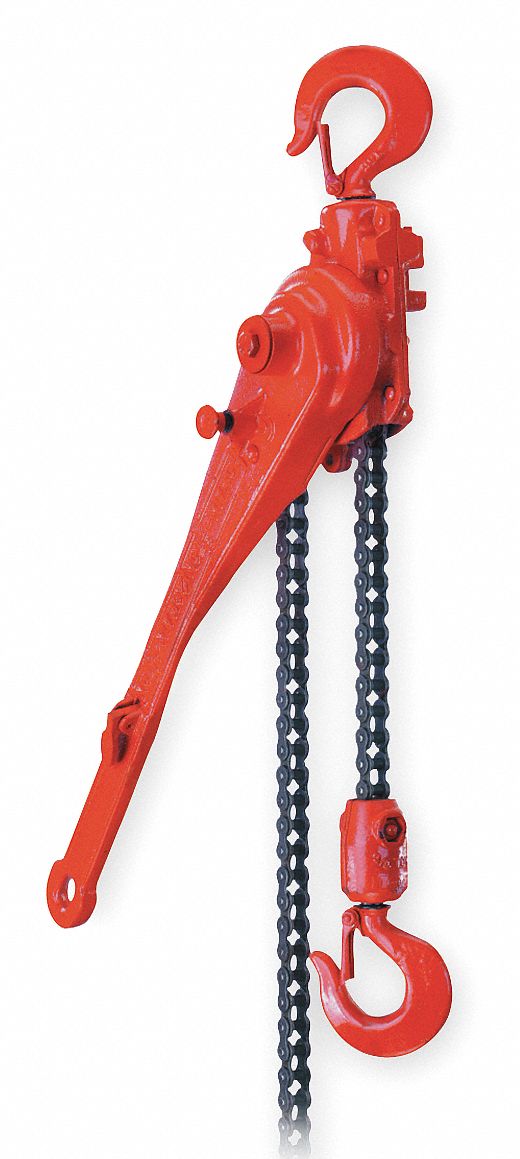 LITTLE MULE Lever Chain Hoist, 3000 lb. Load Capacity, 41/2 ft. Hoist