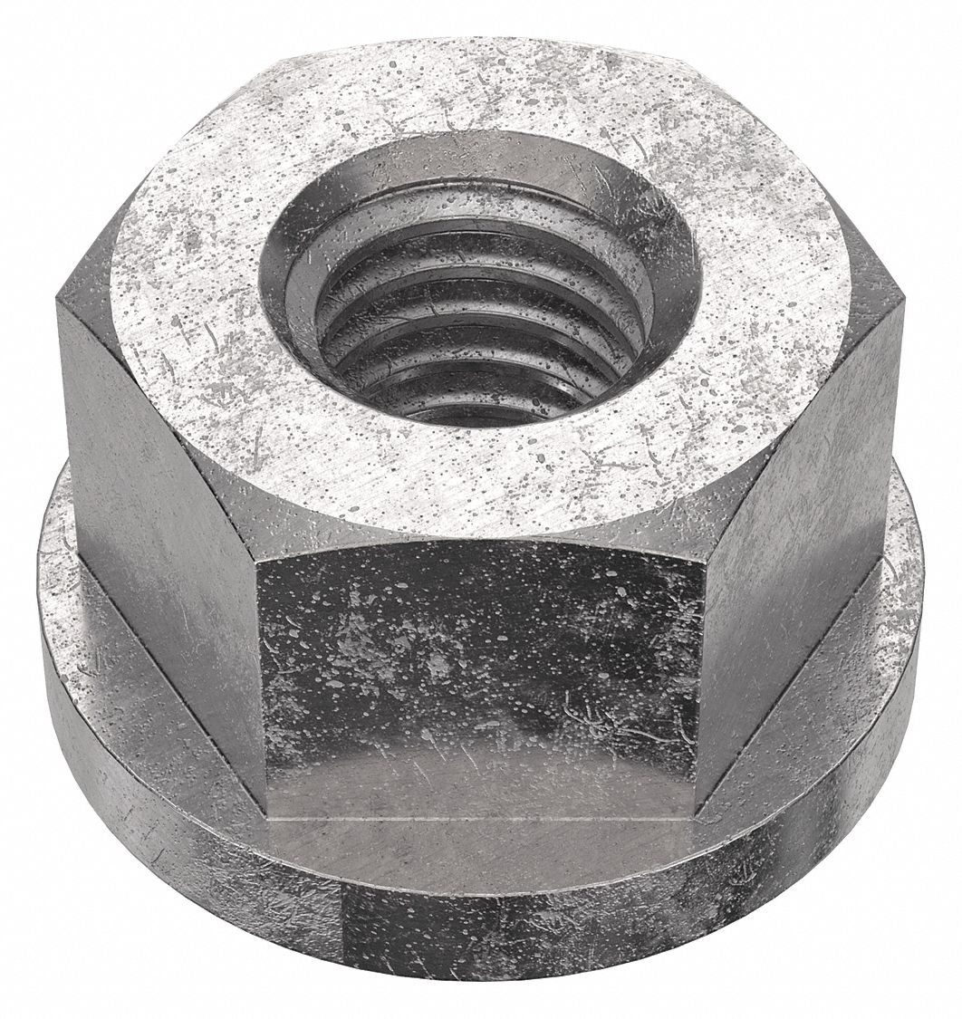 Spherical Flange Nut and Washer Assembly, 3/8"16 Thread, Spherical Flange Nut 2YHG741923