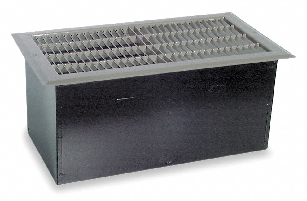 DAYTON FanForced Drop In Floor Heater, Recessed, BtuH 1,920/3,840