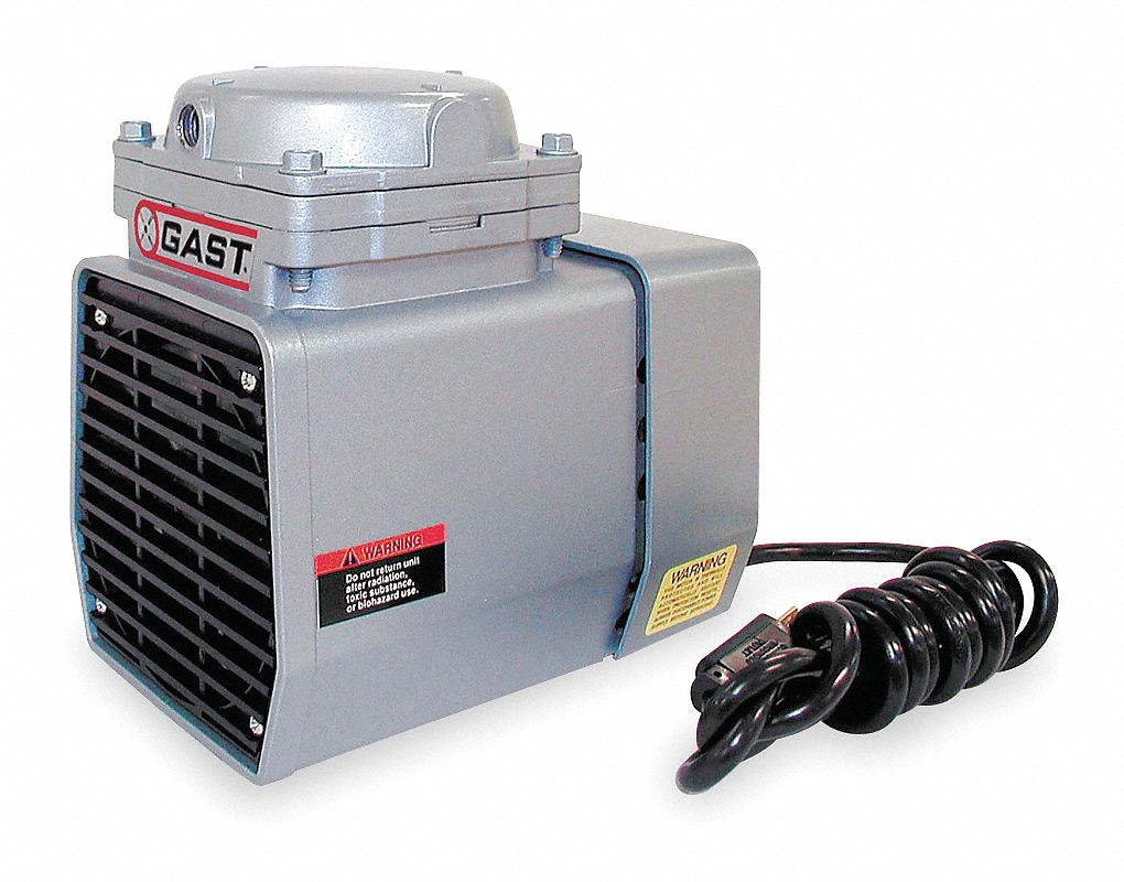 GAST, 1/8 hp, 115V AC, Compressor/Vacuum Pump 2Z866DOAP707AA