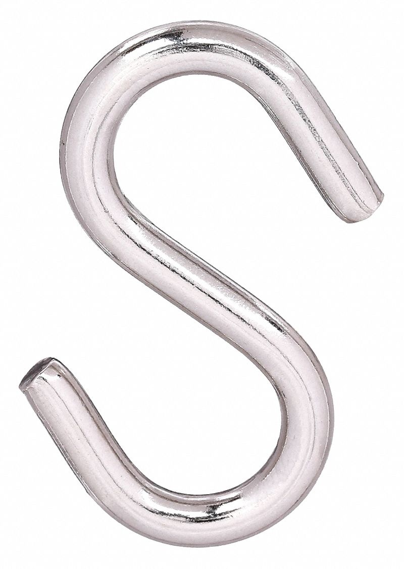 No Finish, 160 lb Working Load Limit, S Hook 2ZDL6U17381.000.0350