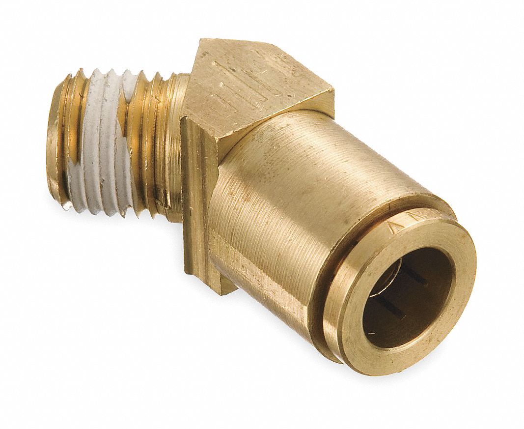 EATON WEATHERHEAD Male Connector Brass, PushtoConnect x NPTF, For 3/