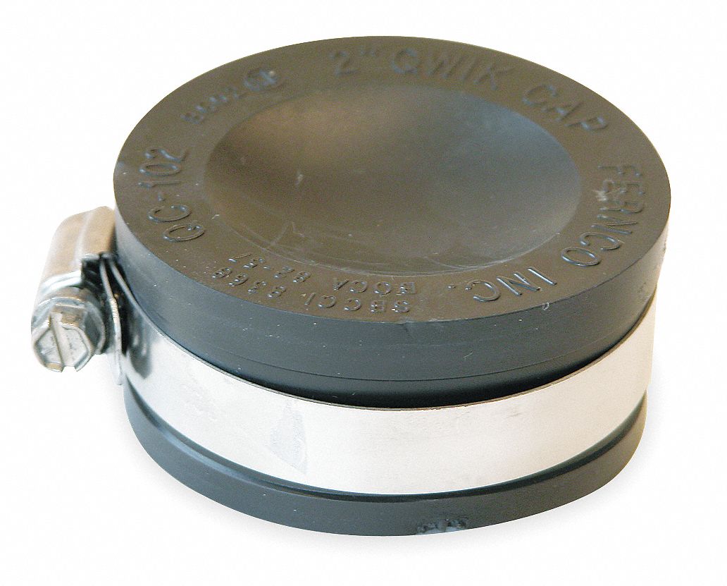 FERNCO PVC Flexible Cap, For Pipe Size 2 in, 225/64 in Inside Dia