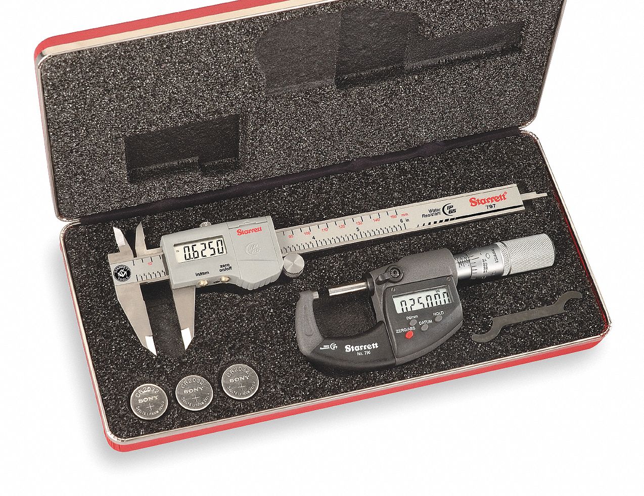 Precision Measuring Tool Kit,2pc, Number of Pieces 2 Grainger