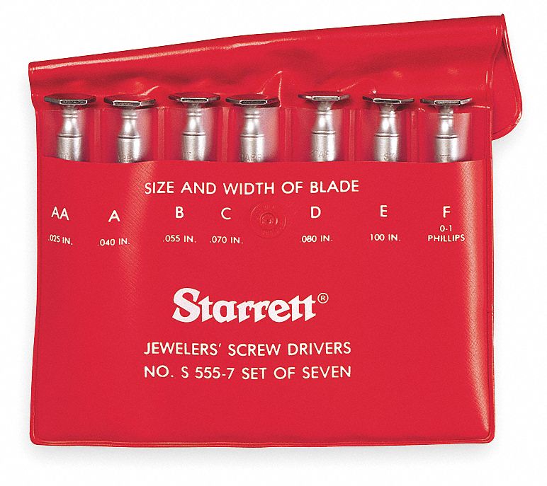 Jewelers Screwdriver Set, Number of Pieces 7 Grainger