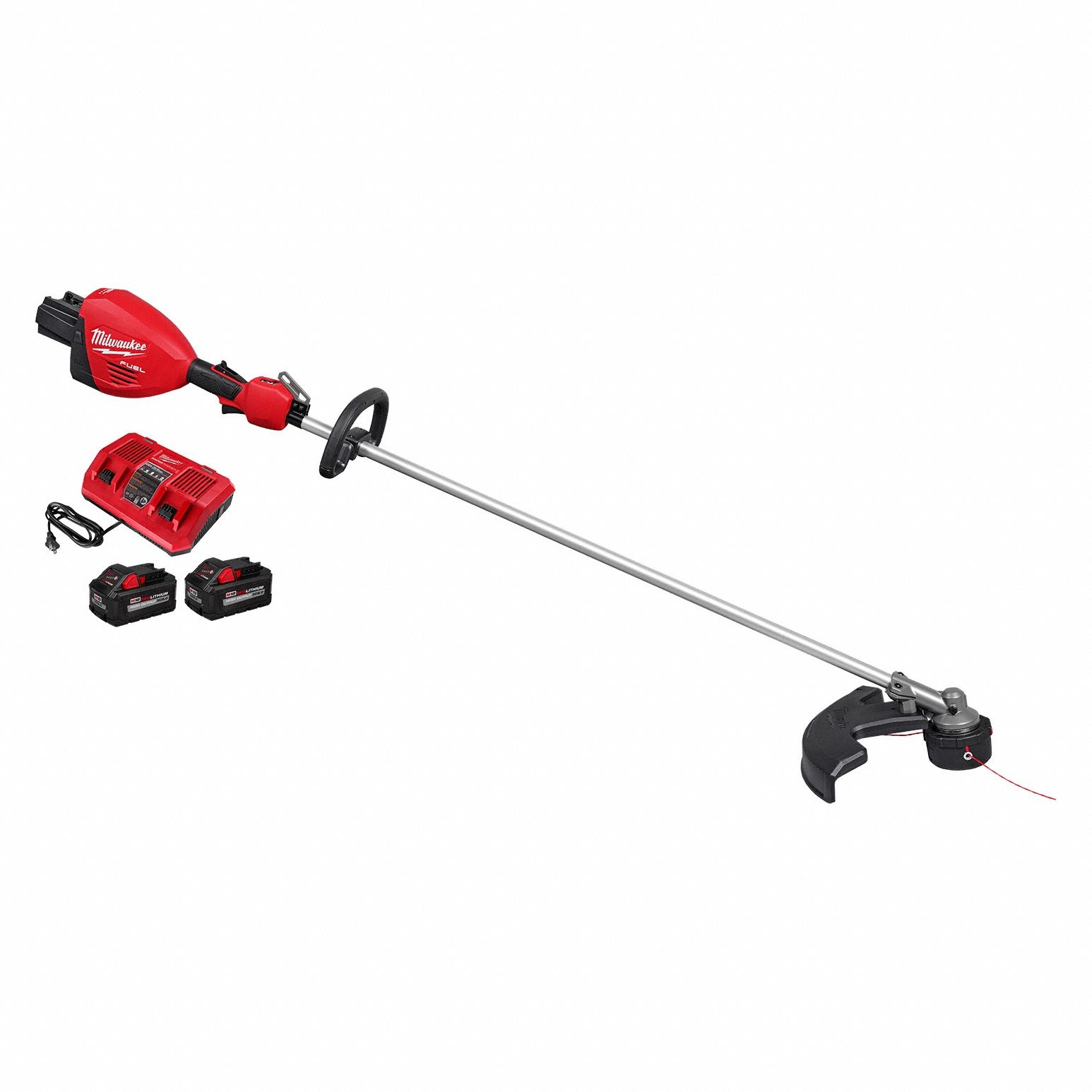 MILWAUKEE, 15 in to 17 in Cutting Wd, Straight Shaft, Battery-Powered