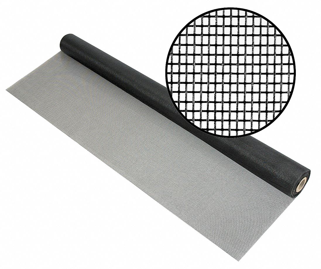 PHIFER Door and Window Screen, Fiberglass, 84 in Width, 100 ft Length