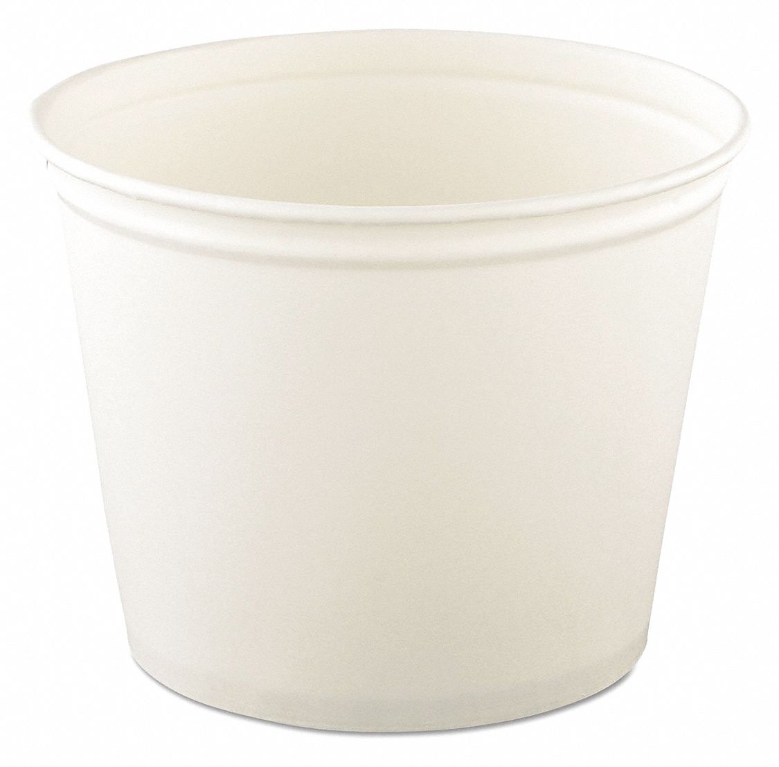 GRAINGER APPROVED Paper Round Food Bucket, White, 100 PK 30AC145T1