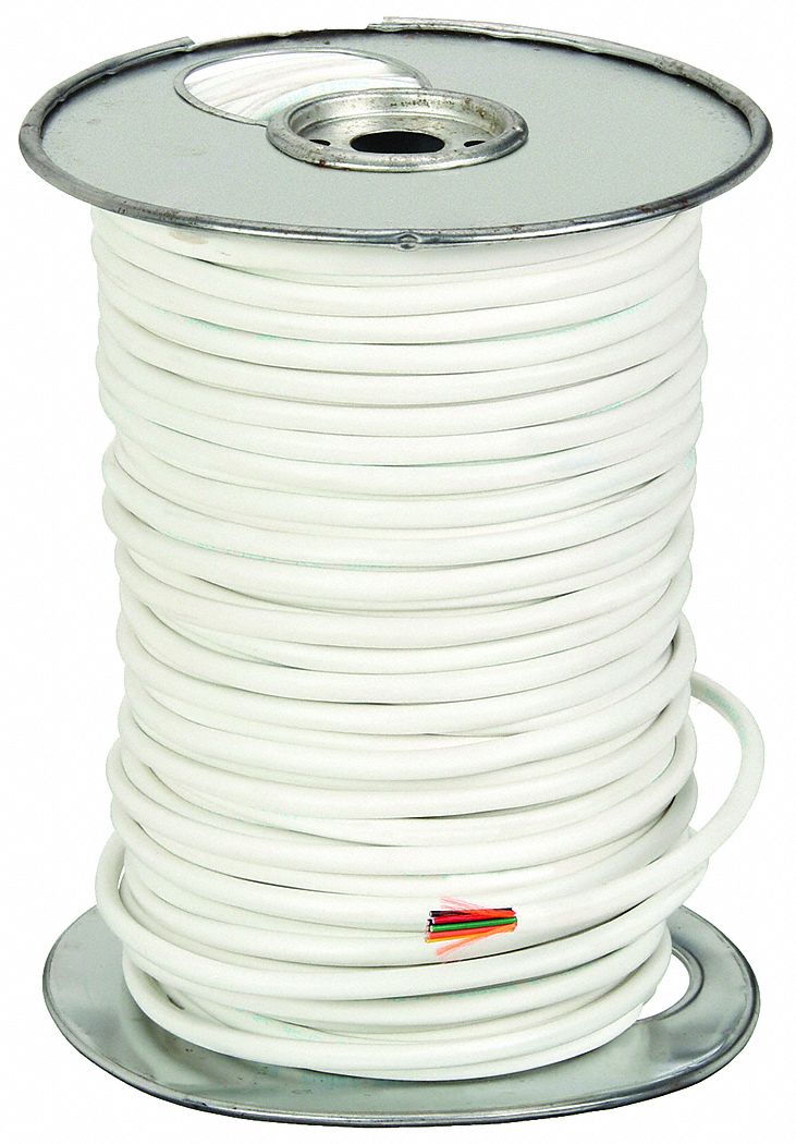 18 AWG Wire Size, 8 Conductors, Thermostat Wire - 30C854|555080423