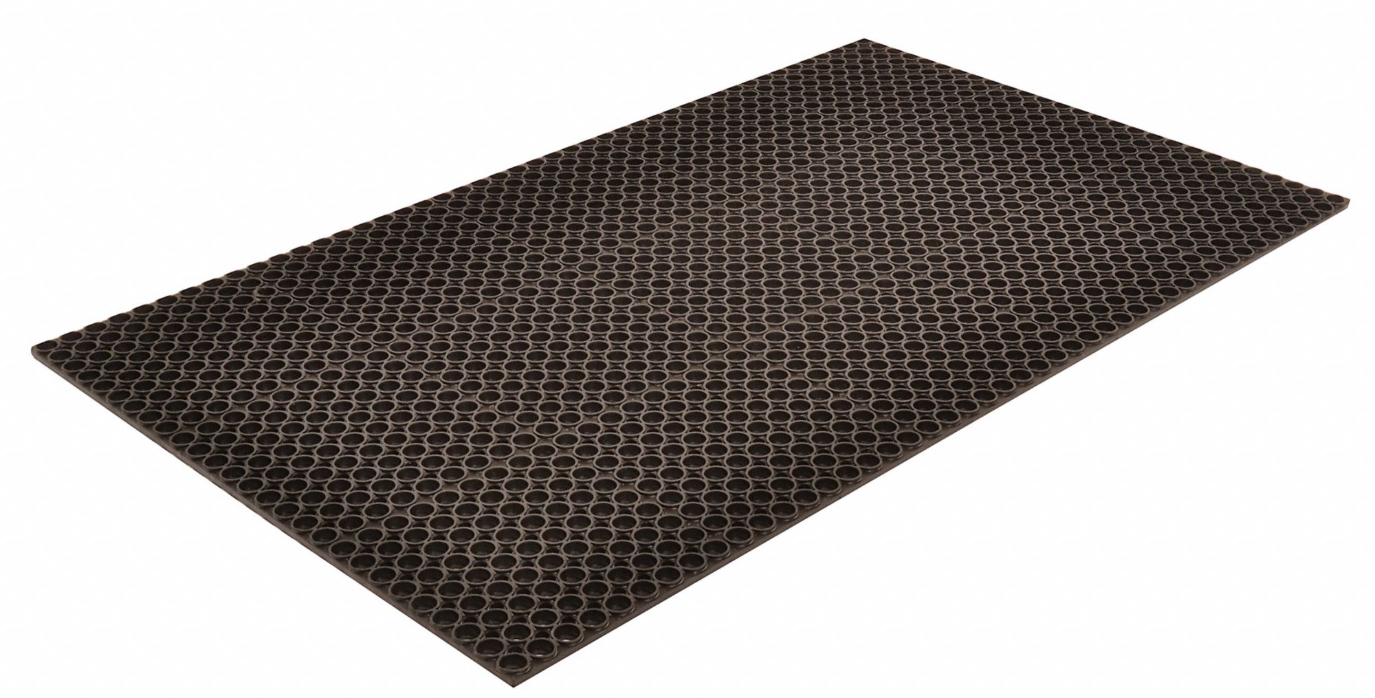 NOTRAX Drainage Mat, 4 ft L, 36 in W, 3/4 in Thick, Rectangle, Black