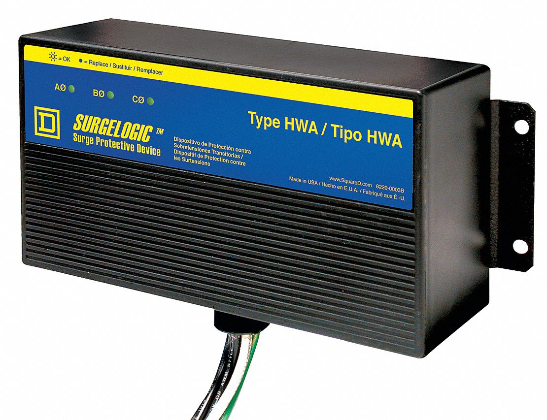 SQUARE D Surge Protection Device, Phase 3, Voltage 480/277V AC Wye