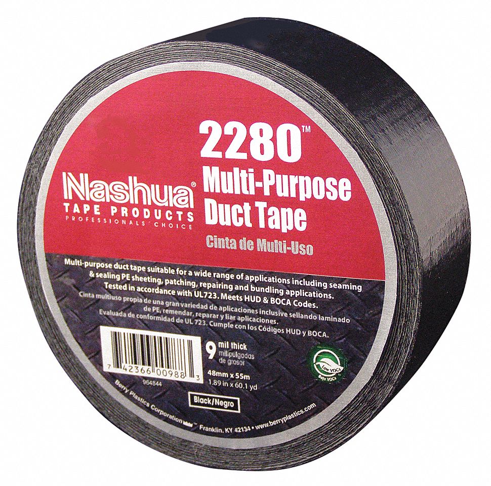NASHUA Duct & Repair Tape, Tape Brand Nashua, Series 2280, Imperial