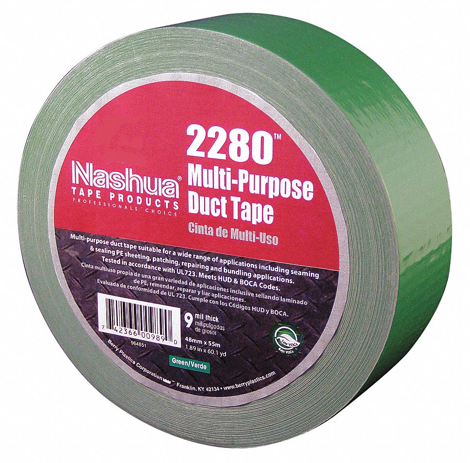 NASHUA Duct Tape Grade Industrial, Number of Adhesive Sides 1, Duct