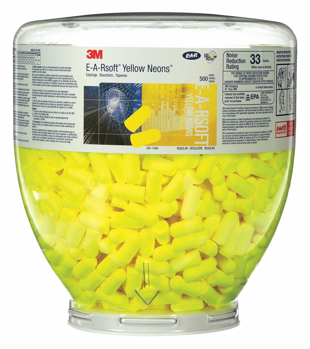 3M Bell Ear Plug Dispensing System, 33 dB Noise Reduction Rating NRR, M