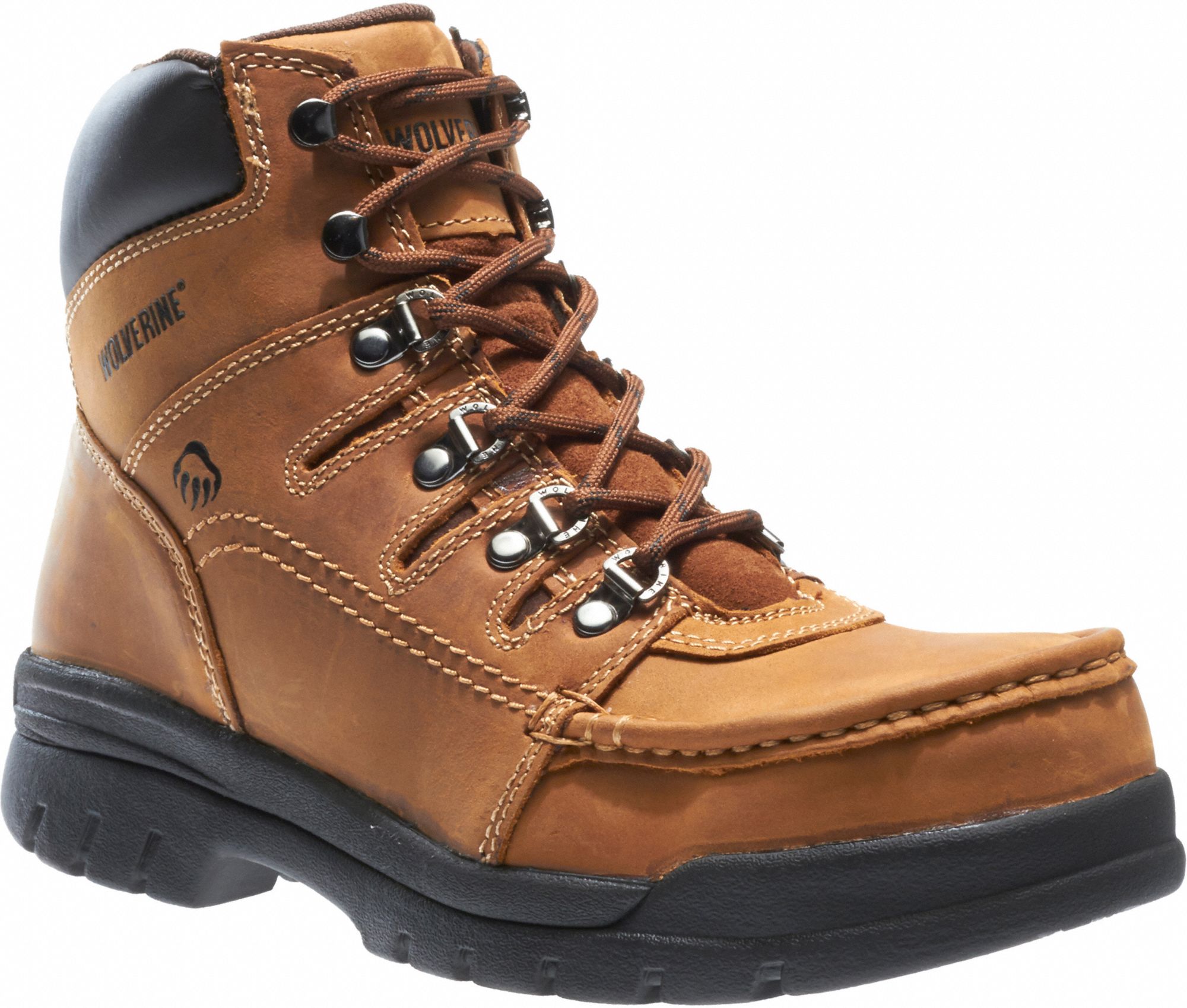 WOLVERINE Work Boot EW, 9, 6 in Work Boot Footwear, Men's, Brown, Best