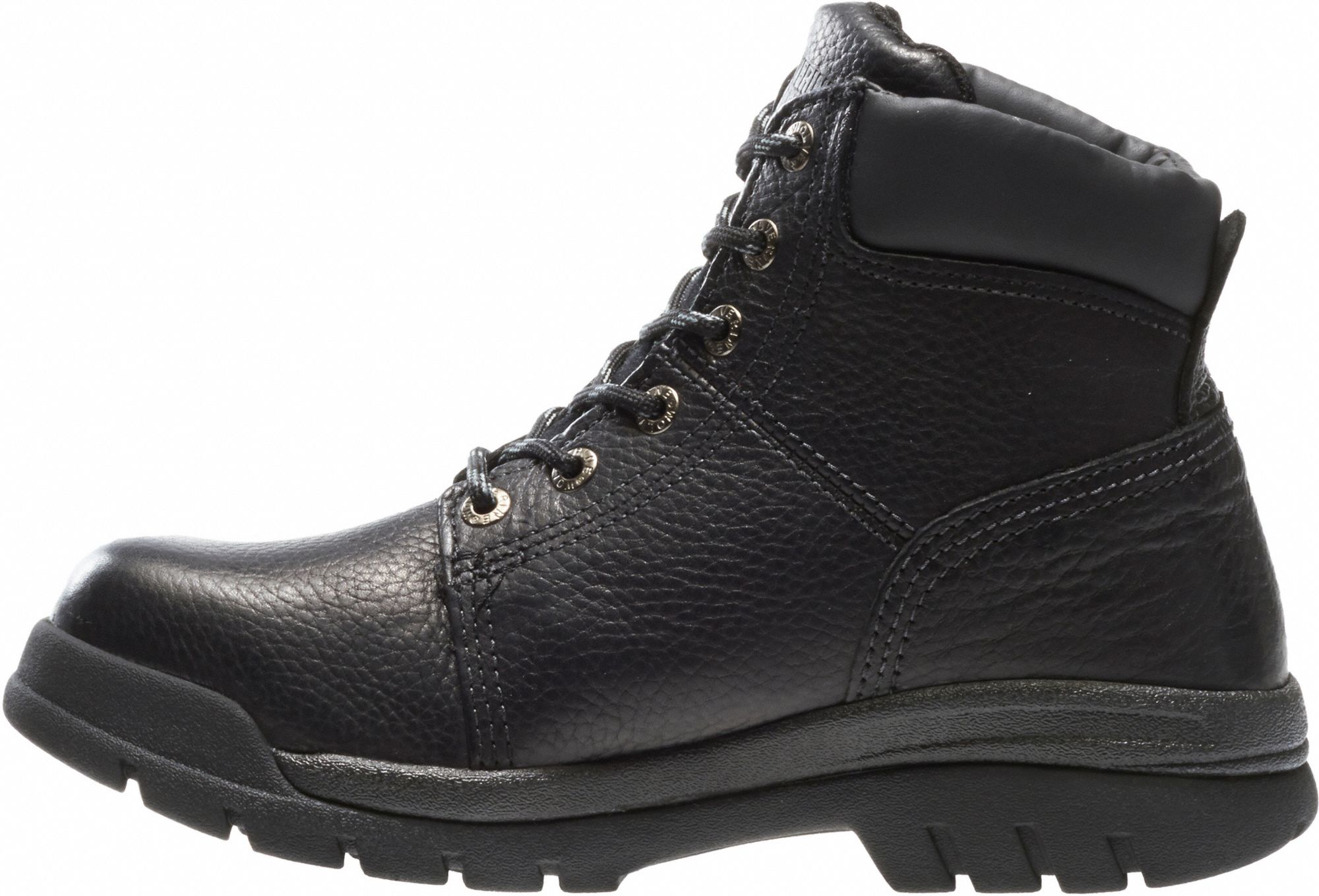 WOLVERINE 6 in Work Boot, 10 1/2, EW, Men's, Black, Steel Toe Type, 1