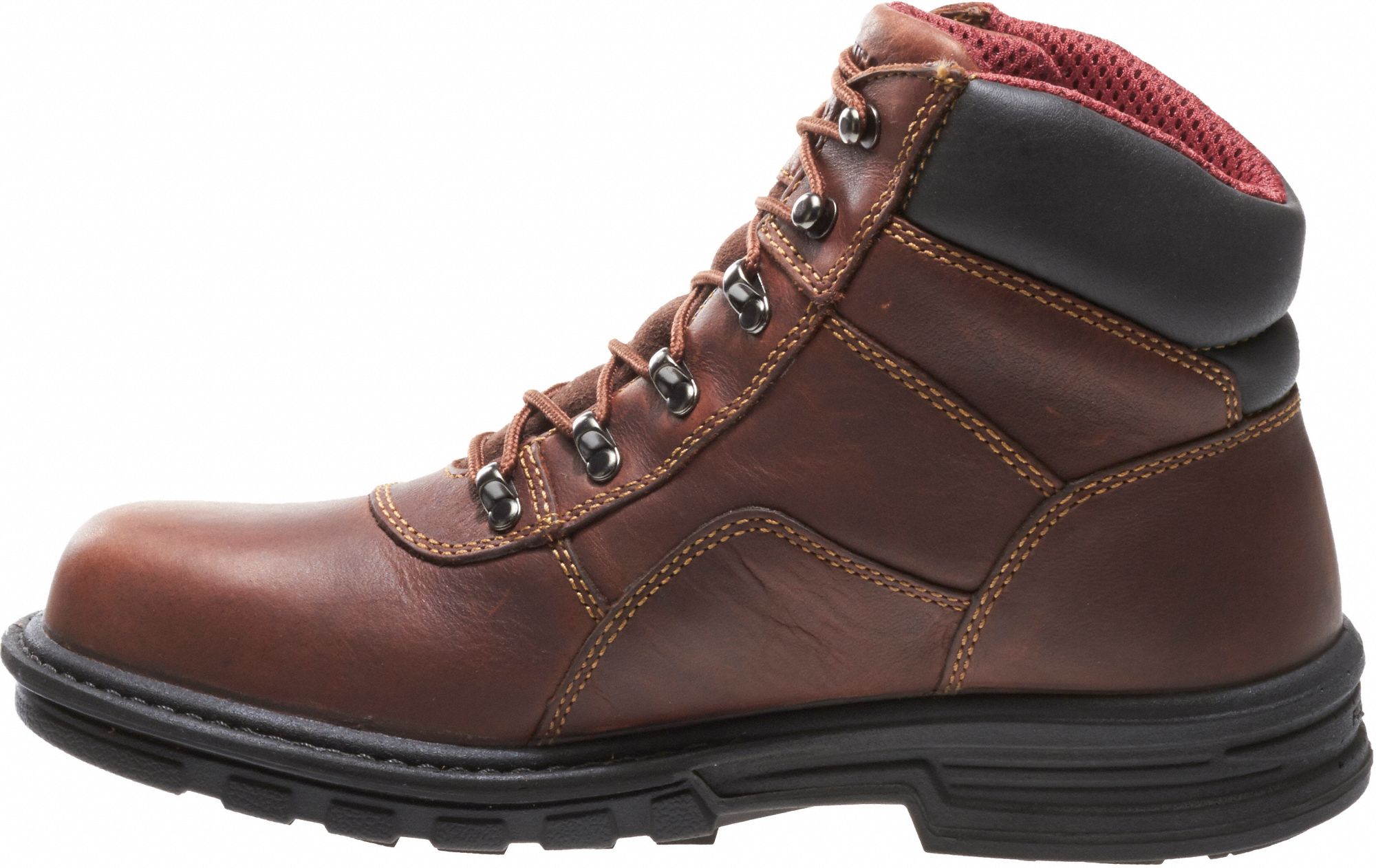 WOLVERINE 6 in Work Boot, 13, EW, Men's, Brown, Steel Toe Type, 1 PR