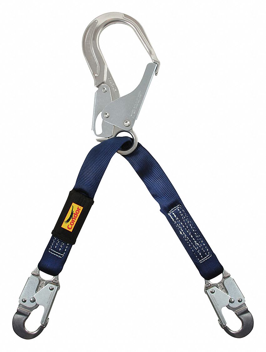 CONDOR, Steel Rebar Hook, Aluminum Snap Hook, Positioning Lanyard