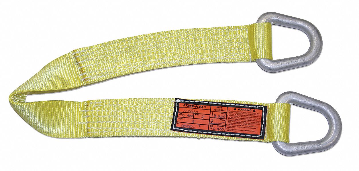 STRENFLEX  Sling 8 ft Sling Lg, 6,400 lb Vertical Hitch Capacity