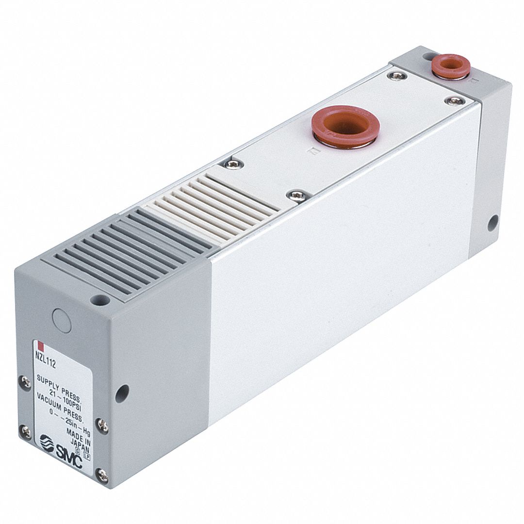 SMC Vacuum Ejector,Single Unit with 1/8 in NPT Pressure Port Size and