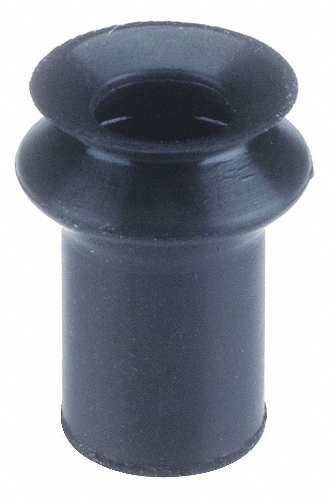 SMC 8 mm Fluoro Rubber Bellows Vacuum Pad, Black With Mark 30J579