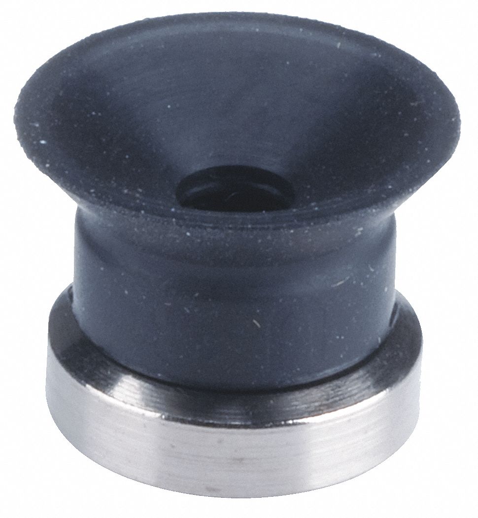 SMC 13 mm Silicon Rubber Flat Vacuum Pad, White 30J622ZP13US Grainger