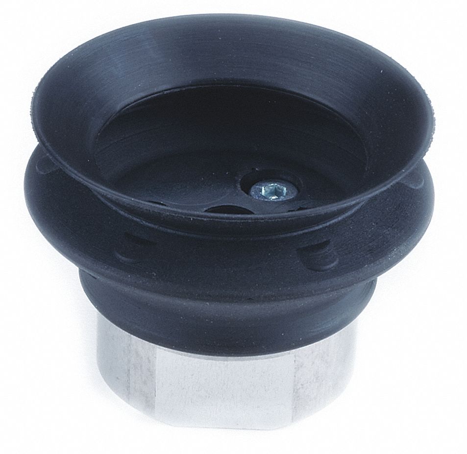 SMC 40 mm Silicon Rubber Large Bellows Vacuum Pad Assembly, White