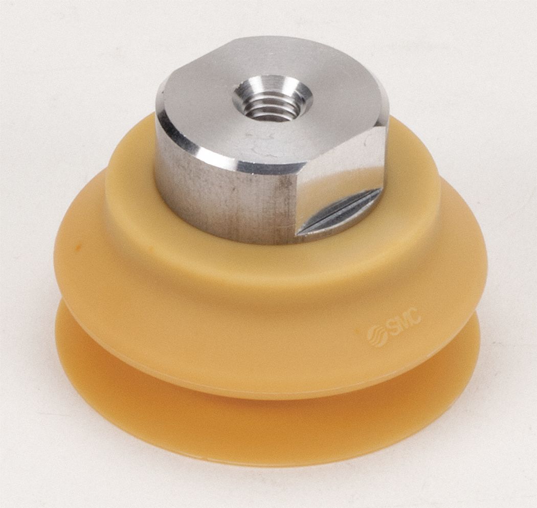 SMC 50 mm Urethane Rubber Large Bellows Vacuum Pad Assembly, Brown