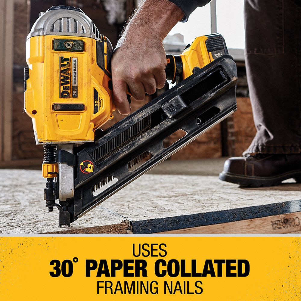 DEWALT Nail Gun: Framing, Combo, For 0.113 in to 0.131 in Nail Shank