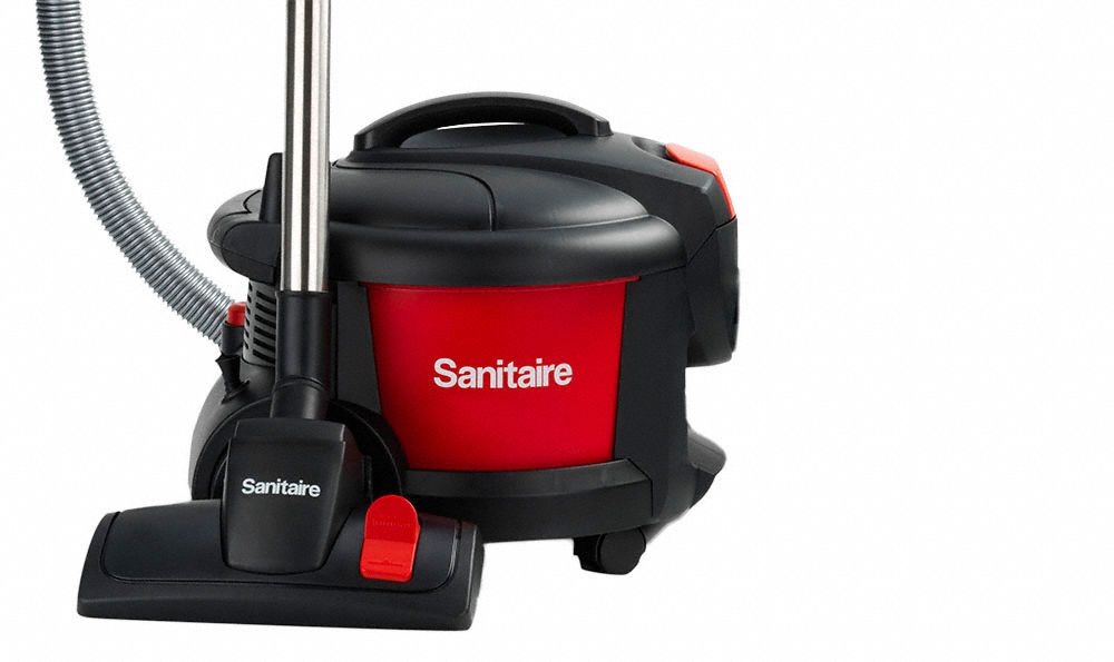 SANITAIRE Canister Vacuum 68 cfm Vacuum Air Flow, 14.4 lb Wt, 68 dB