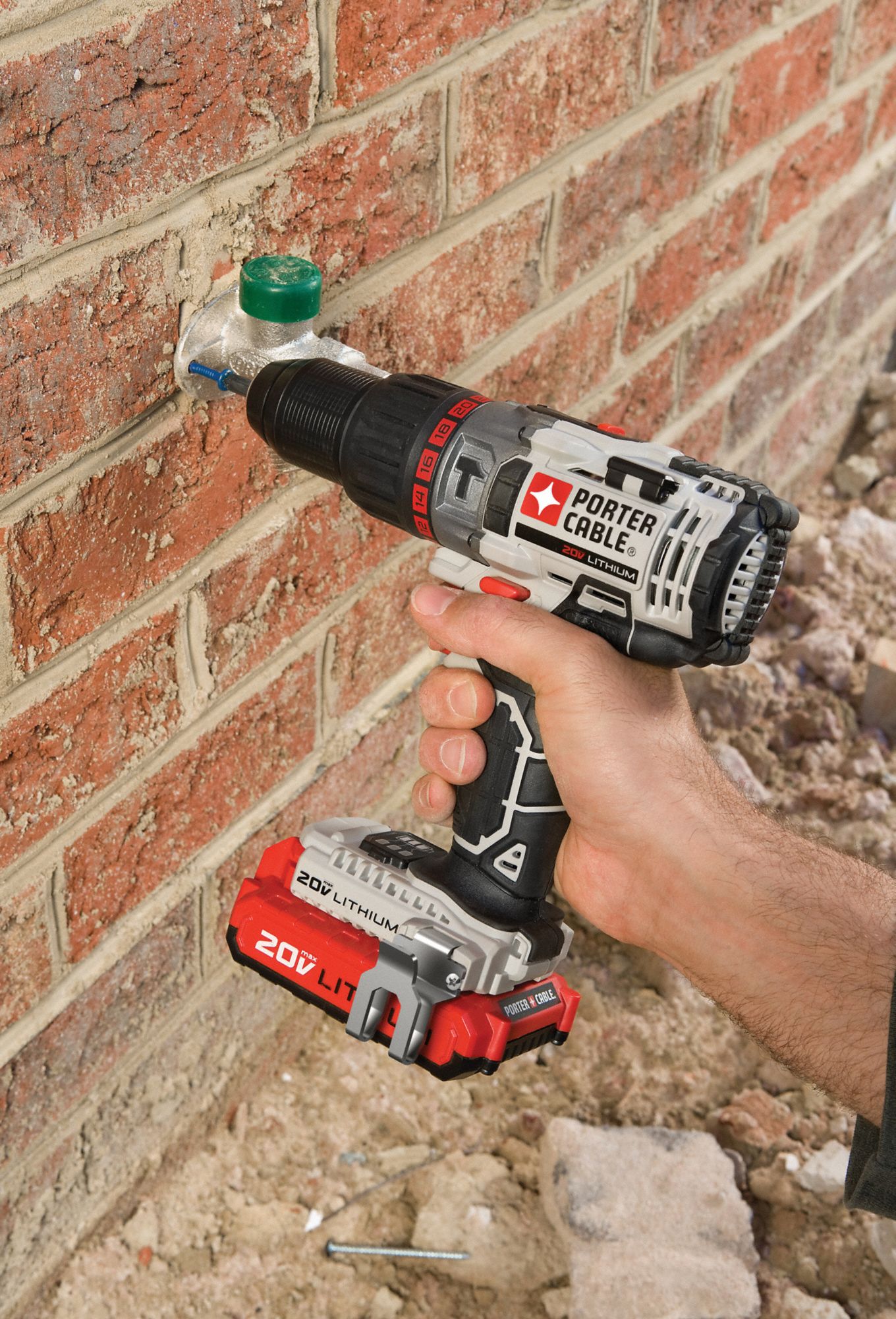 PORTER CABLE Cordless Hammer Drill Kit 30RV99PCC620LB Grainger