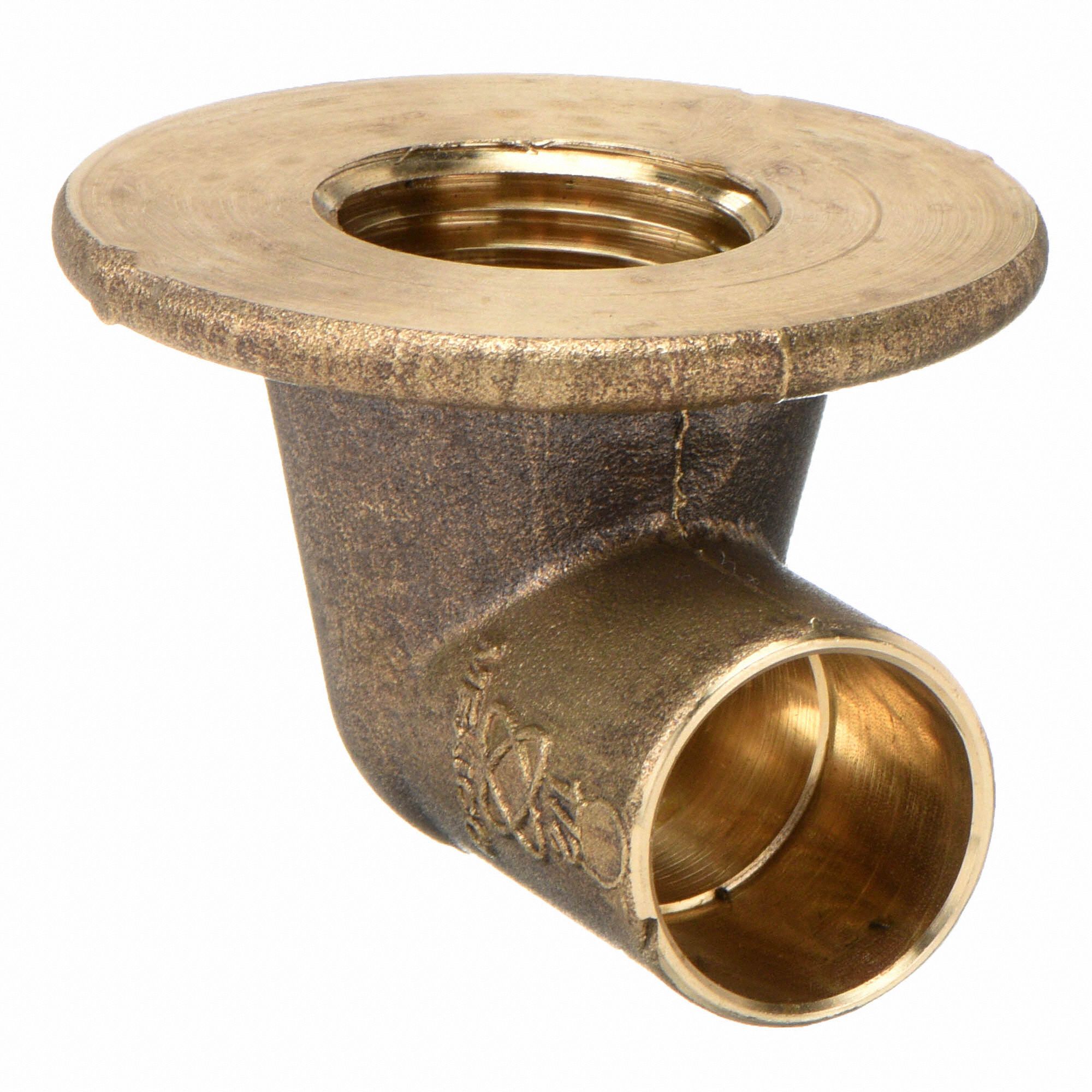 STREAMLINE Flanged Sink Elbow Brass, Cup x FNPT, 1/2 in Copper Tube