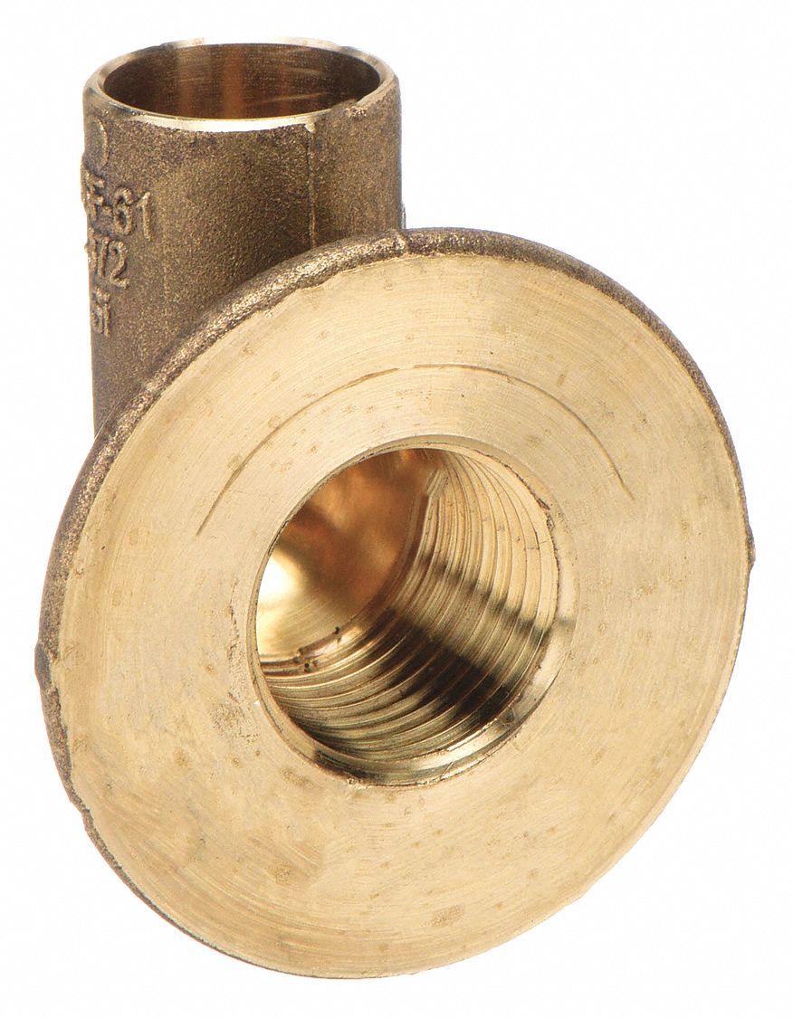 Brass, Cup x FNPT, Flanged Sink Elbow 30UN23A 03706NL Grainger
