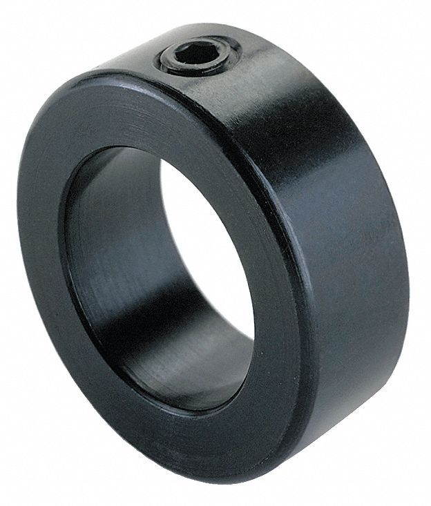 RULAND MANUFACTURING Black Oxide 1215 Lead Free Steel Shaft Collar, Set