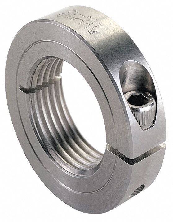 RULAND MANUFACTURING 303 Stainless Steel Shaft Collar, Clamp, Threaded