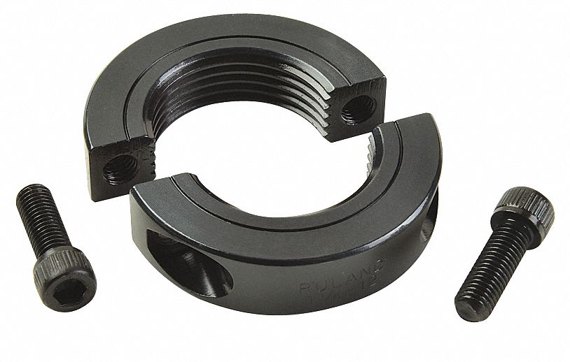 RULAND MANUFACTURING Black Oxide 1215 Lead Free Steel Shaft Collar
